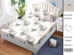 HUSA DE PAT CU ELASTIC CU 2 FETE DE PERNA 160x200cm SHA40