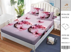 HUSA DE PAT CU ELASTIC CU 2 FETE DE PERNA 160x200cm SHA50