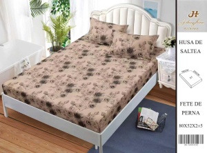 HUSA DE PAT CU ELASTIC CU 2 FETE DE PERNA 160x200cm SHA60