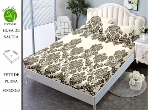 HUSA DE PAT CU ELASTIC CU 2 FETE DE PERNA Premium 180x200cm HSG15