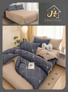 Lenjerie de pat Bumbac Satinat Premium 4 piese SA59 Oferta 3 la 219 lei