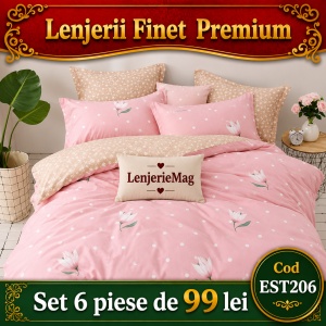 Lenjerie de pat finet 6 piese EST206