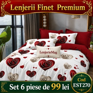 Lenjerie de pat finet 6 piese EST270