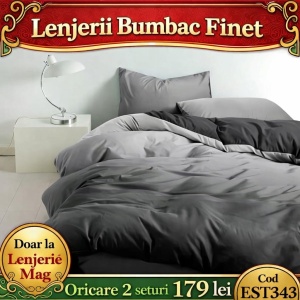 Lenjerie de pat finet 6 piese EST343– Oferta 2 la 179 lei