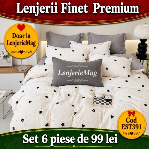 Lenjerie de pat finet 6 piese EST391