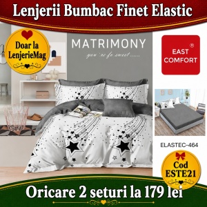 Lenjerie de pat finet 6 piese ESTE21– Oferta 2 la 179 lei