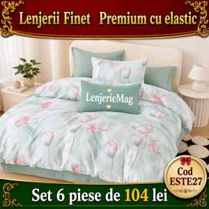 Lenjerie de pat finet 6 piese ESTE27