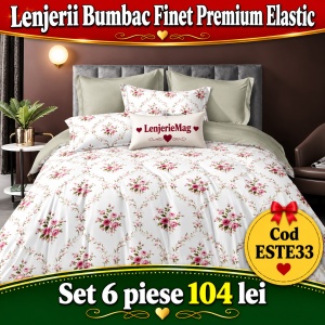 Lenjerie de pat finet 6 piese ESTE33