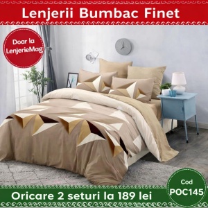 Lenjerie de pat finet 6 piese POC145 – Oferta 2 la 189 lei