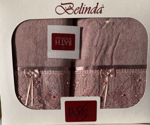 SET BELINDA DE 2 PROSOAPE CU 2 FETE CULOARE ROZ INCHIS BLD207