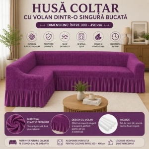 Husa Canapea Tip Coltar Mov