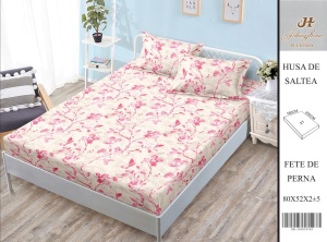 HUSA DE PAT CU ELASTIC CU 2 FETE DE PERNA 160x200cm SHA17