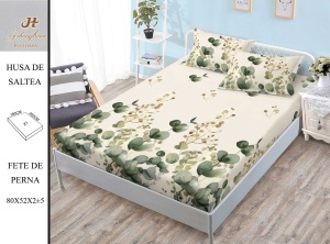 HUSA DE PAT CU ELASTIC CU 2 FETE DE PERNA Premium 180x200cm HSG12