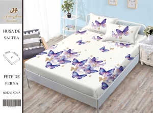 HUSA DE PAT CU ELASTIC CU 2 FETE DE PERNA Premium 180x200cm HSG32