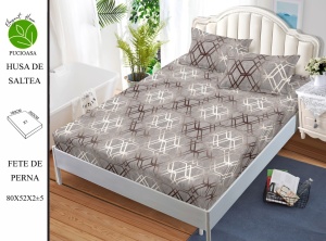 HUSA DE PAT CU ELASTIC CU 2 FETE DE PERNA Premium 180x200cm HSG52