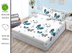 HUSA DE PAT CU ELASTIC CU 2 FETE DE PERNA Premium 180x200cm HSG72