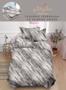 Lenjerie de pat Finet 1 Persoana sau dimensiuni mici cu Elastic Y149