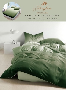 Lenjerie de pat Finet 1 Persoana sau dimensiuni mici cu Elastic Y169