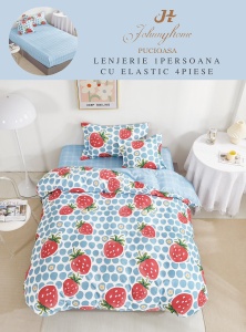 Lenjerie de pat Finet 1 Persoana sau dimensiuni mici cu Elastic Y189