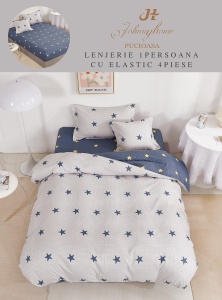 Lenjerie de pat Finet 1 Persoana sau dimensiuni mici cu Elastic Y194