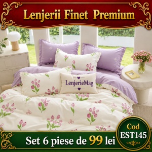 Lenjerie de pat finet 6 piese EST145