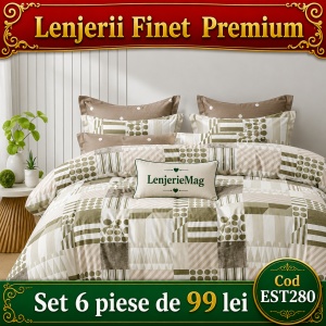 Lenjerie de pat finet 6 piese EST280