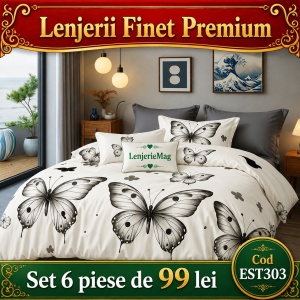 Lenjerie de pat finet 6 piese EST303