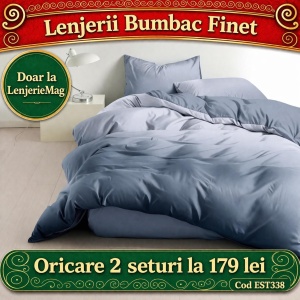 Lenjerie de pat finet 6 piese EST338– Oferta 2 la 179 lei