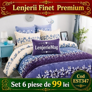 Lenjerie de pat finet 6 piese EST347