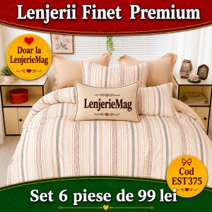 Lenjerie de pat finet 6 piese EST375