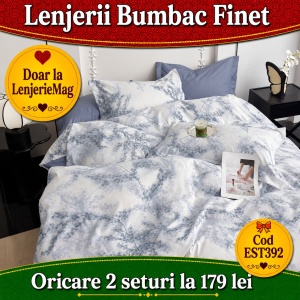 Lenjerie de pat finet 6 piese EST392 – Oferta 2 la 179 lei
