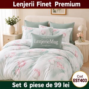 Lenjerie de pat finet 6 piese EST403