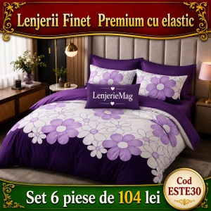 Lenjerie de pat finet 6 piese ESTE30