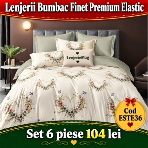 Lenjerie de pat finet 6 piese ESTE36