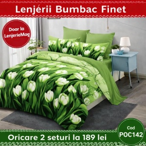Lenjerie de pat finet 6 piese POC142 – Oferta 2 la 189 lei