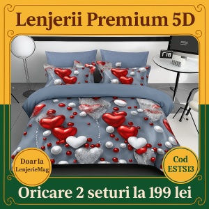 Lenjerie De Pat Finet Premium 6 piese cu elastic 5D ESTS13