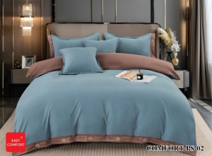 Set Lenjerie Bumbac Premium pat dublu 6 piese PS 05