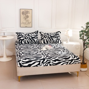 Husa de Pat Cocolino Alb-Negru model zebra HUC06