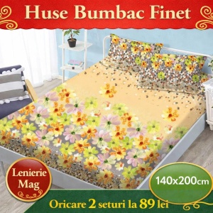 HUSA DE PAT CU ELASTIC CU 2 FETE DE PERNA 140X200 SHK13