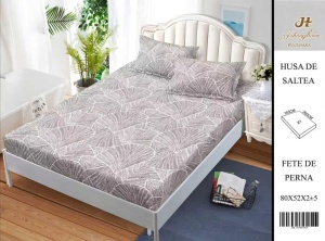 HUSA DE PAT CU ELASTIC CU 2 FETE DE PERNA 160x200cm SHA14
