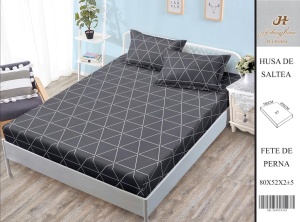 HUSA DE PAT CU ELASTIC CU 2 FETE DE PERNA 160x200cm SHA24