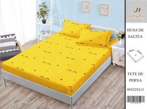 HUSA DE PAT CU ELASTIC CU 2 FETE DE PERNA 160x200cm SHA64