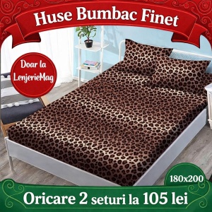 HUSA DE PAT CU ELASTIC CU 2 FETE DE PERNA 180X200 CM SKYH18
