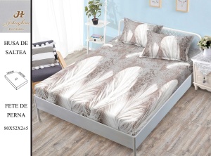 HUSA DE PAT CU ELASTIC CU 2 FETE DE PERNA Premium 180x200cm HSG19