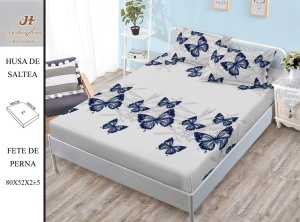 HUSA DE PAT CU ELASTIC CU 2 FETE DE PERNA Premium 180x200cm HSG29