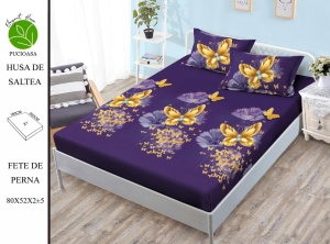 HUSA DE PAT CU ELASTIC CU 2 FETE DE PERNA Premium 180x200cm HSG69
