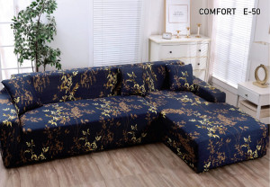 Husa Elastica Pentru Coltar Blue Flower