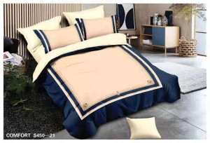 Lenjerie de Pat din Catifea, 2 Persoane, 6 Piese CATE-22