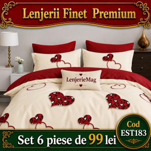 Lenjerie de pat finet 6 piese EST183
