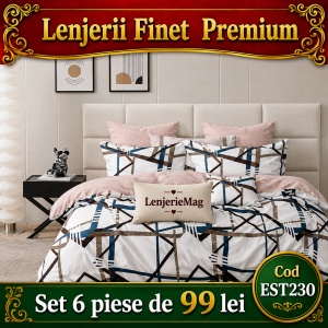 Lenjerie de pat finet 6 piese EST230